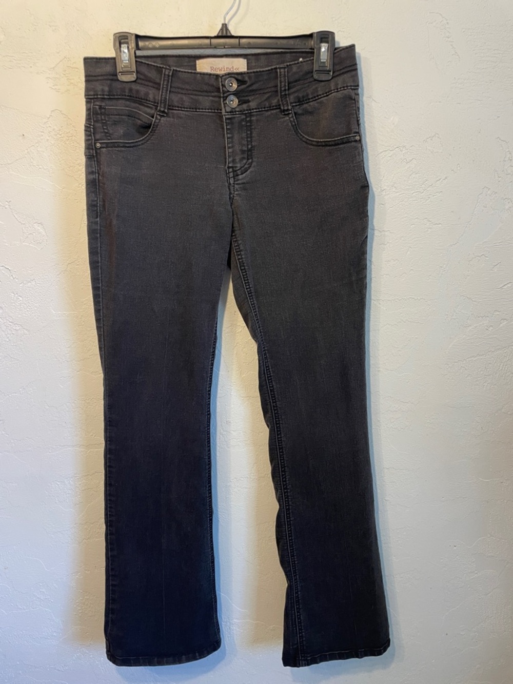 Rewind Women's Black Stretch Jeans